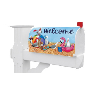 Silly Sea Gulls Mailbox Cover | Mailbox Covers | Mailbox Wraps