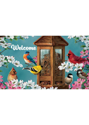 Songbird Feeder Doormat | Decorative Doormats | MatMates