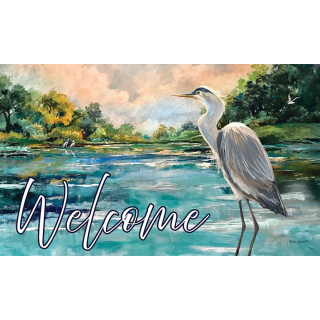 Stately Heron Doormat | Decorative Doormats | MatMate | Doormat