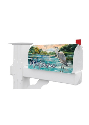 Stately Heron Mailbox Cover | Mailbox Covers | Mailbox Wraps