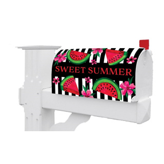 Watermelon Stripes Mailbox Cover | Mailbox Cover | Mailbox Wrap