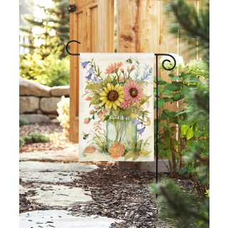 Bee Spring Bouquet Garden Flag | Spring Flags | Garden Flags