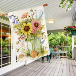Bee Spring Bouquet House Flag | Spring Flags | House Flags