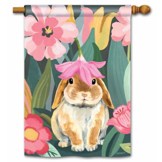 Garden Bunny House Flag | Spring Flags | House Flags | Cool Flag