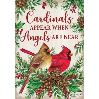 Cardinals and Angels Flag | Winter Flags | Bird Flags | Cool Flags