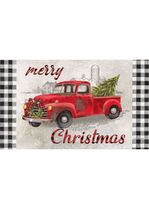 Christmas Truck Doormat | Decorative Doormats | MatMates