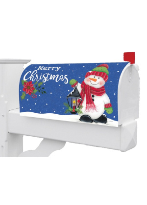 Snowman Lantern Mailbox Cover | Mailbox Covers | MailWraps