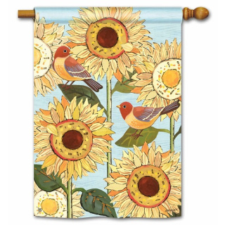 Sunflower Blooms House Flag | Fall Flags | House Flag | Bird Flags