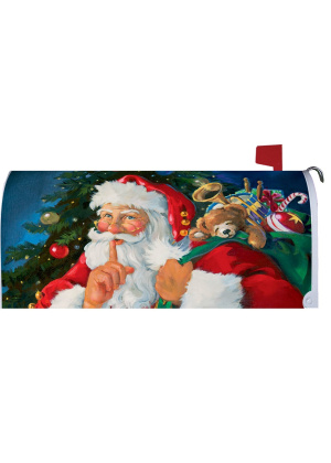 Whispering Santa Mailbox Cover | Mailbox Covers | MailWraps