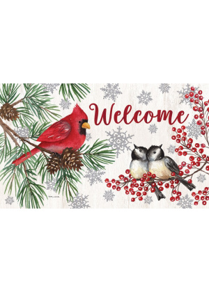 Winter Birds Doormat | Decorative Doormats | MatMates