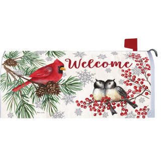 Winter Birds Mailbox Cover | Mailbox Covers | MailWraps