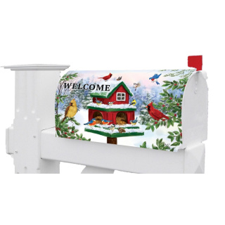 Winter Gathering Mailbox Cover | Mailbox Covers | MailWraps