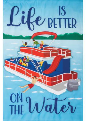 Pontoon Flag | Applique Flags | Applique Flags | Garden Flags