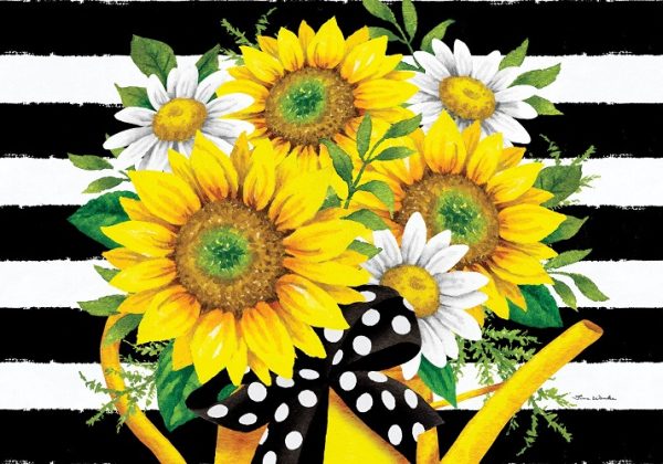 Sunflower Watering Can Doormat | Decorative Doormats | MatMate