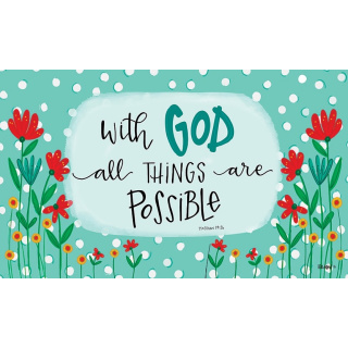 With God Doormat | Decorative Doormats | MatMates | Door Mats