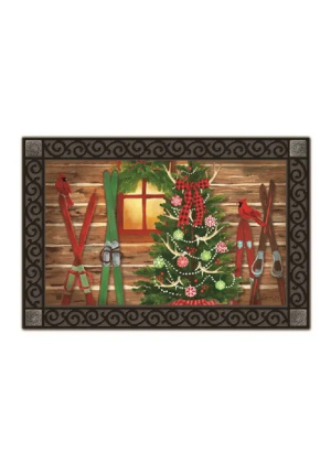 Christmas at the Cabin Doormat | MatMates | Decorative Doormats