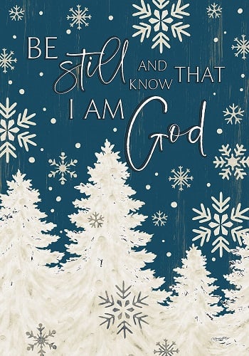 Be Still Christmas Flag Be Still Christmas Flag | Christmas Flags | Inspirational Flags