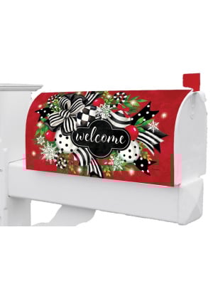 Black & White Swag Mailbox Cover | Mailbox Covers | MailWraps