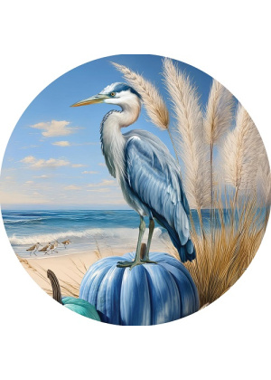 Blue Heron Pumpkins Suncatcher | Suncatchers | Sun Catchers