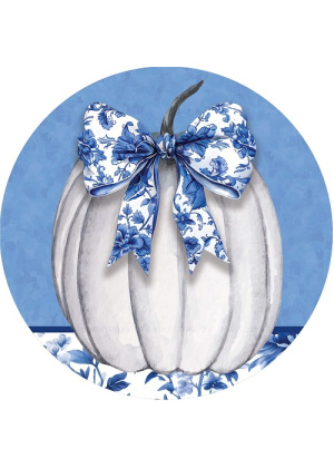 Blue & White Pumpkin Stepping Stone | Stepping Stones | Pavers