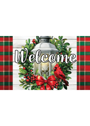 Cardinal Lantern Doormat | Decorative Doormats | MatMates