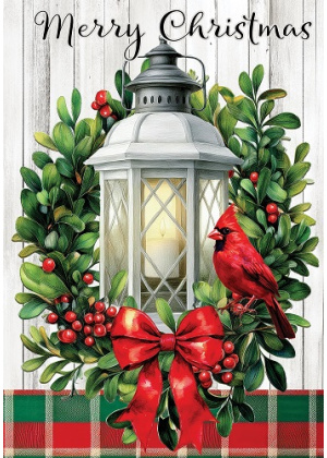 Cardinal Lantern Flag | Christmas Flags | Double Sided Flags
