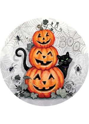 Cat & Pumpkins Stepping Stone | Stepping Stones | Pavers