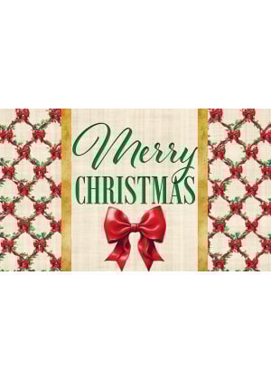 Christmas Bows Doormat | Decorative Doormats | MatMates