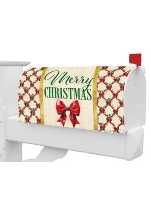 Christmas Bows Mailbox Cover | Mailbox Covers | Mailbox Wraps