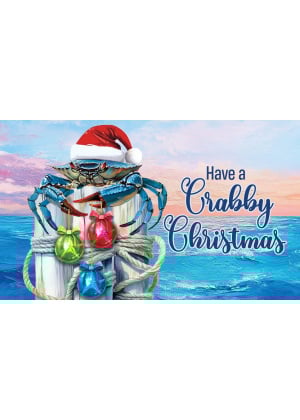 Crabby Christmas Doormat | Decorative Doormats | MatMates