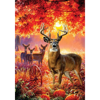 Deer Pumpkins Flag | Fall Flags | Animal Flags | Cool Flags