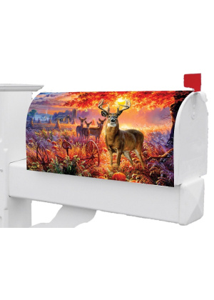 Deer Pumpkins Mailbox Cover | Mailbox Covers | MailWraps