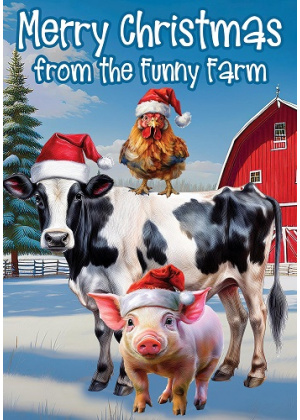Funny Farm Flag | Christmas Flags | Double Sided Flags