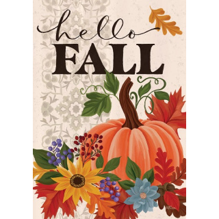 Hello Fall Flag | Fall Flag | Two Sided Flags | Welcome Flags