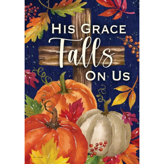 His Grace Flag | Fall Flags | Two Sided Flags | Inspirational Flags