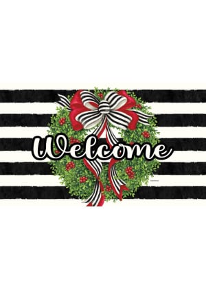 Holiday Stripes Mailbox Cover | Mailbox Covers | Mailbox Wraps