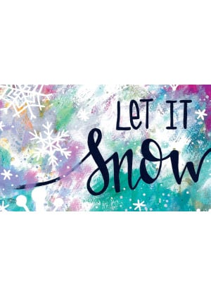 Let It Snow Doormat | Decorative Doormats | MatMates | Door Mats