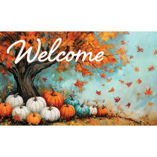 Maple Tree Pumpkins Doormat | Decorative Doormat | MatMates