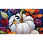 Mums & Chickadee Doormat | Decorative Doormats | MatMates