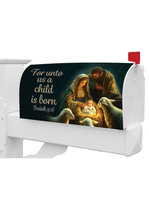 Nativity With Sheep Mailbox Cover | Mailbox Covers | Mailbox Wrap