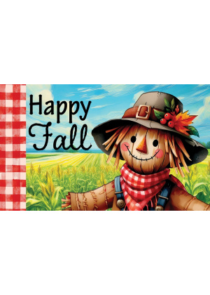 Scarecrow & Pumpkins Doormat | Decorative Doormats | MatMates