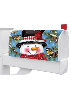 Snowman & Birds Mailbox Cover | Mailbox Covers | MailWraps