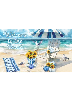 Sunflower Beach Doormat | Decorative Doormats | MatMates