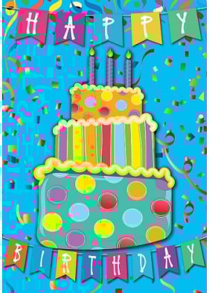 Happy Birthday Flag | Birthday Flags | Double Sided Flags