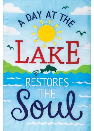 Lake Soul Flag | Applique Flags | Applique Flags | Garden Flags